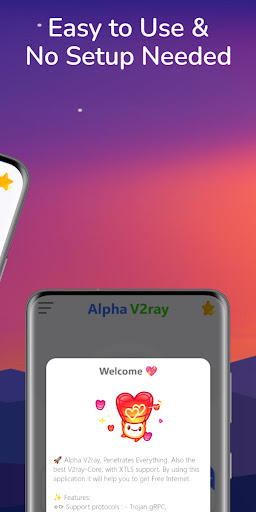 Alpha V2ray - Tunnel VPN Captura de tela 1