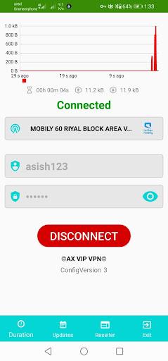 AX VIP VPN स्क्रीनशॉट 0