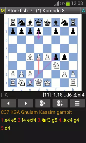 Stockfish Chess Engine (OEX) Tangkapan skrin 1