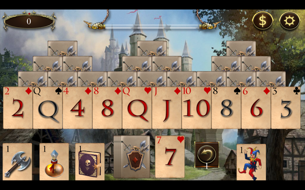 Legends of Solitaire Curse of the Dragons TriPeaks ภาพหน้าจอ 2
