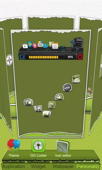 Next Launcher Theme P.Sheep スクリーンショット 1