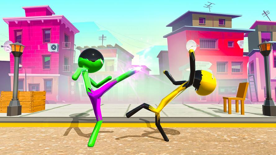 Stickman Ninja Fight: Ropehero 스크린샷 0