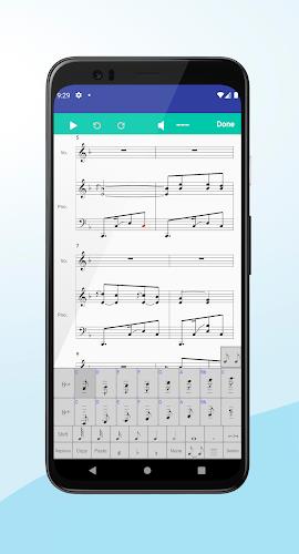 Schermata Score Creator: write music 2