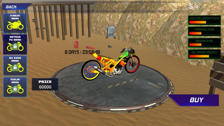 Indonesian Drag Bike Simulator ภาพหน้าจอ 0