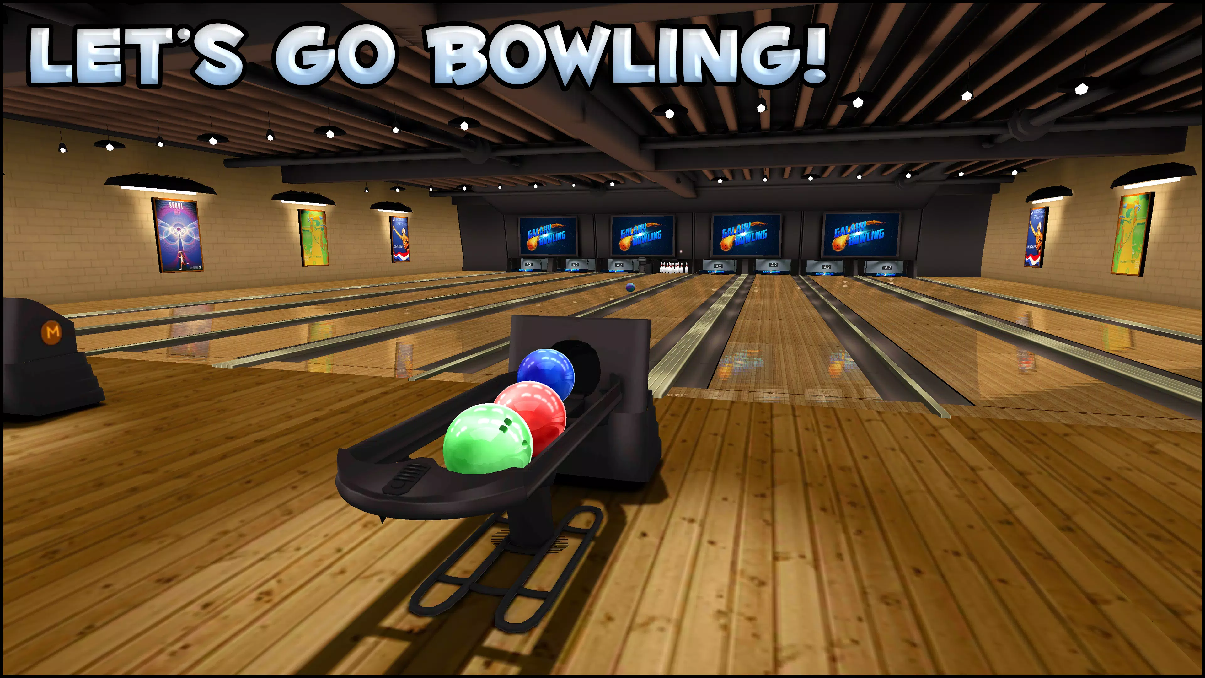 Galaxy Bowling 3D Ảnh chụp màn hình 0