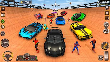 Superhero Game: Ramp Car Stunt Скриншот 1