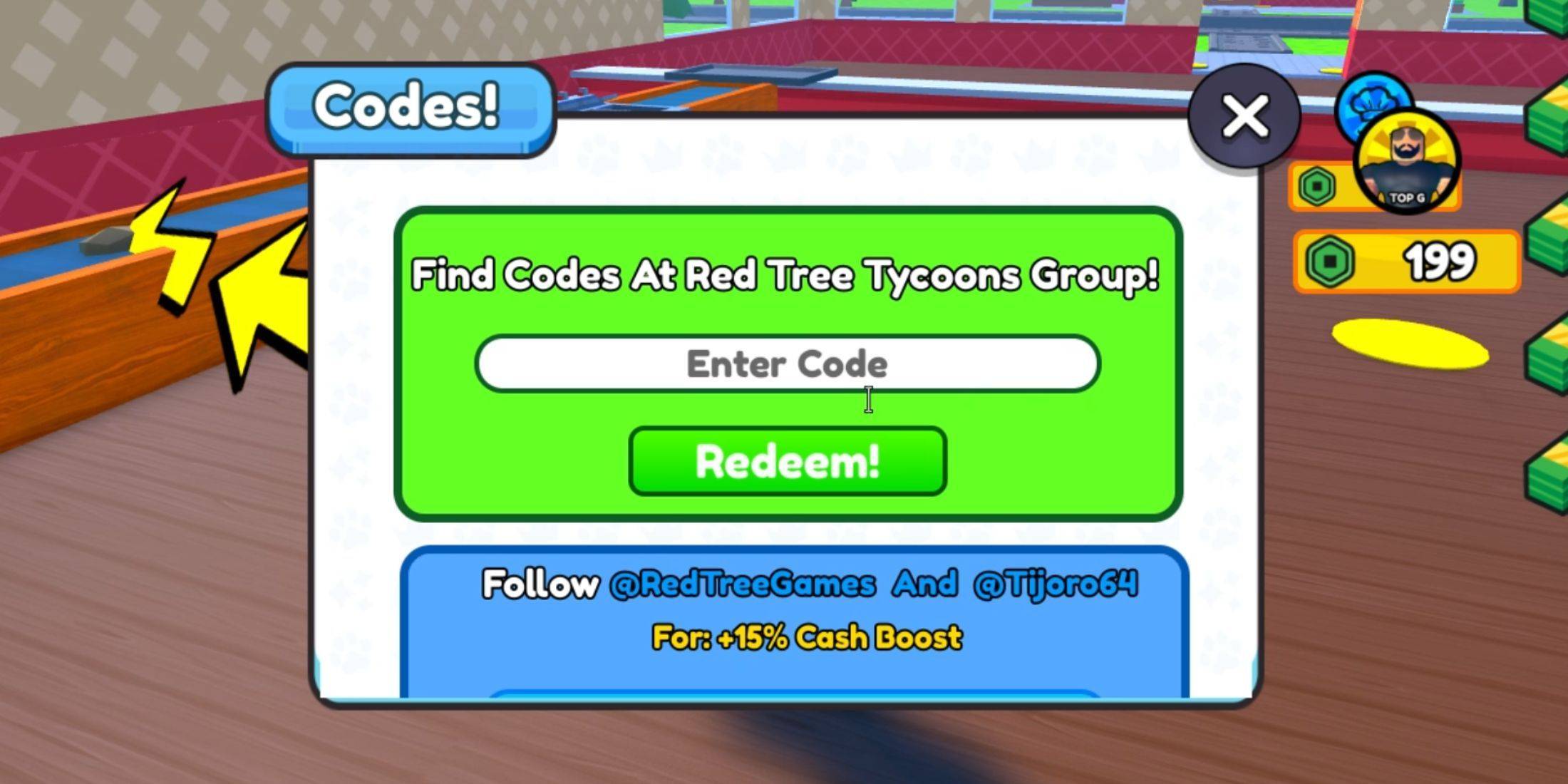 Sandwich Tycoon Code Input
