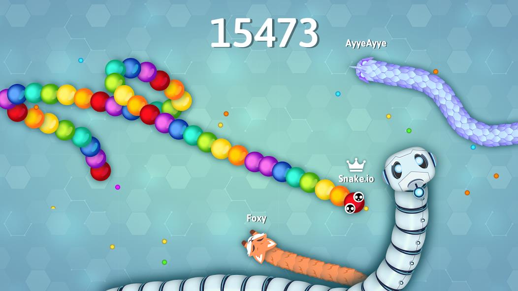 Snake.io - Fun Snake .io Games Mod ภาพหน้าจอ 1