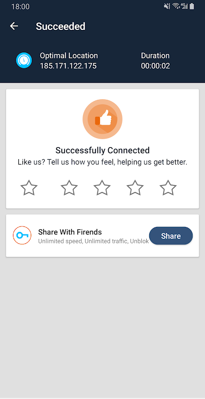 VPN - Unlimited Fast VPN Proxy स्क्रीनशॉट 1