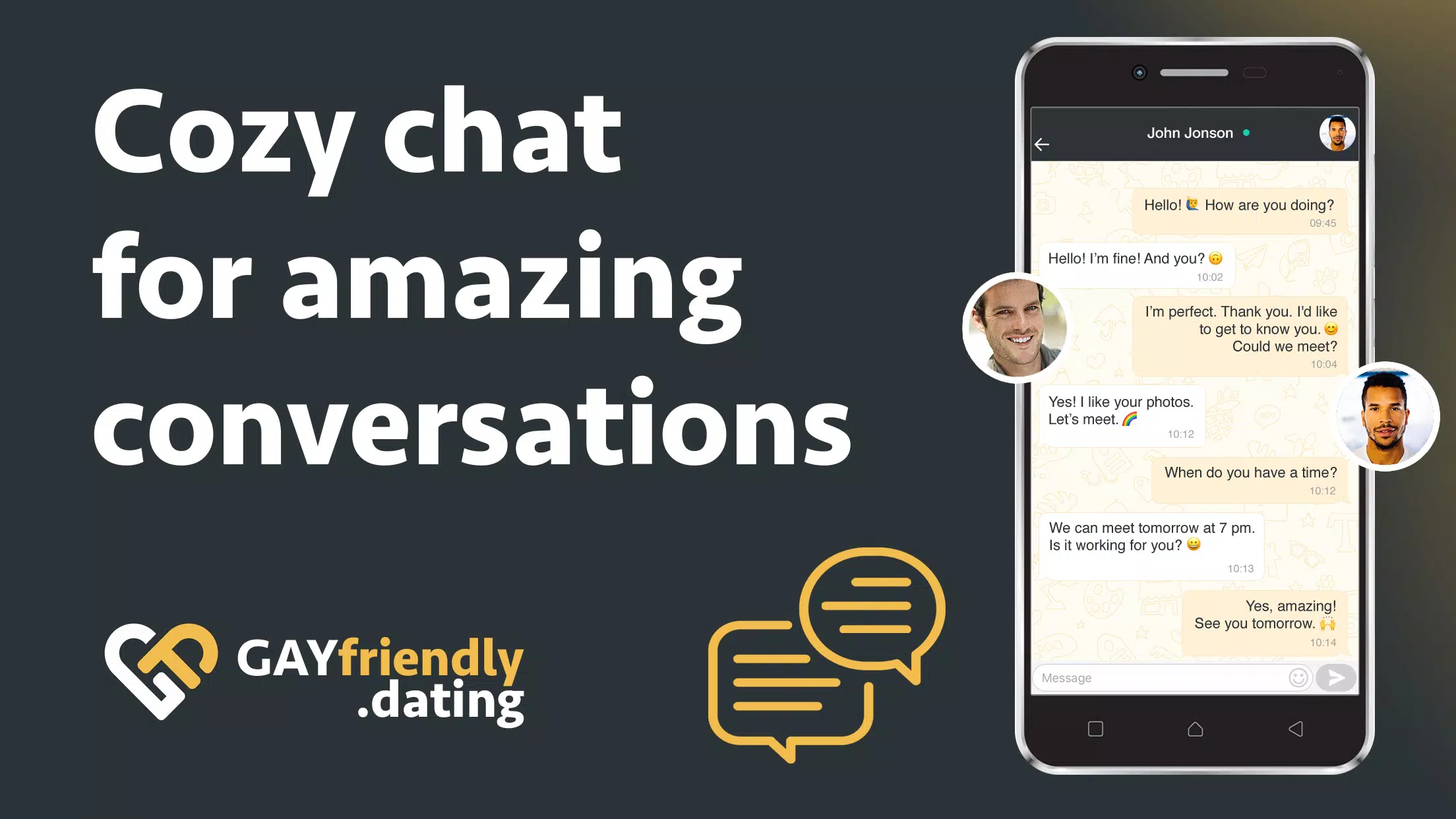 Gay Friendly. Dating Chat Meet Captura de tela 2