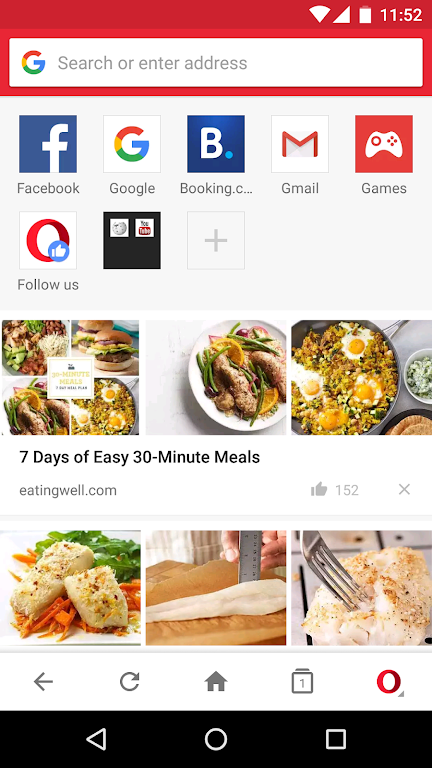 Opera Mini mobile web browser ဖန်သားပြင်ဓာတ်ပုံ 1