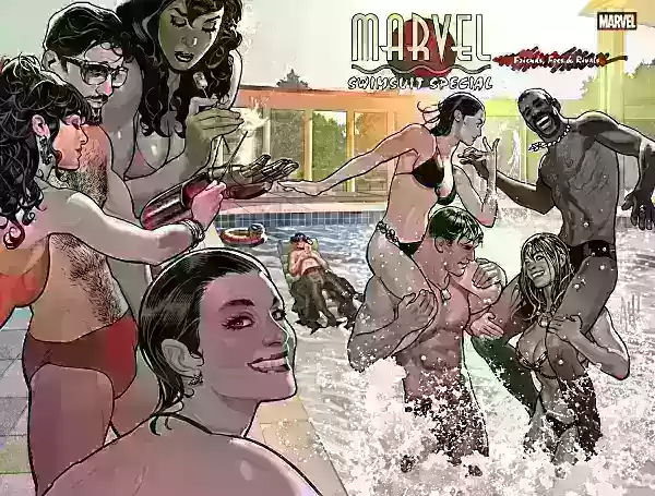Marvel Swimsuit Special Art. Afbeelding met dank aan Marvel.