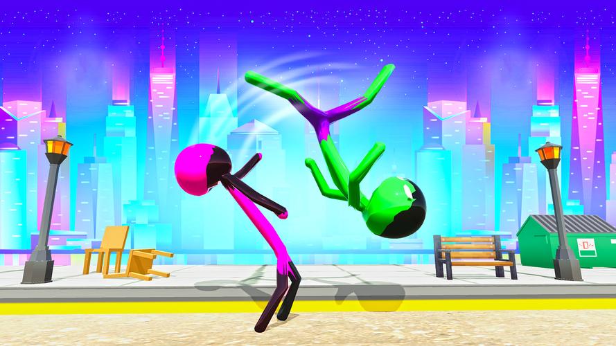 Stickman Ninja Fight: Ropehero 스크린샷 1