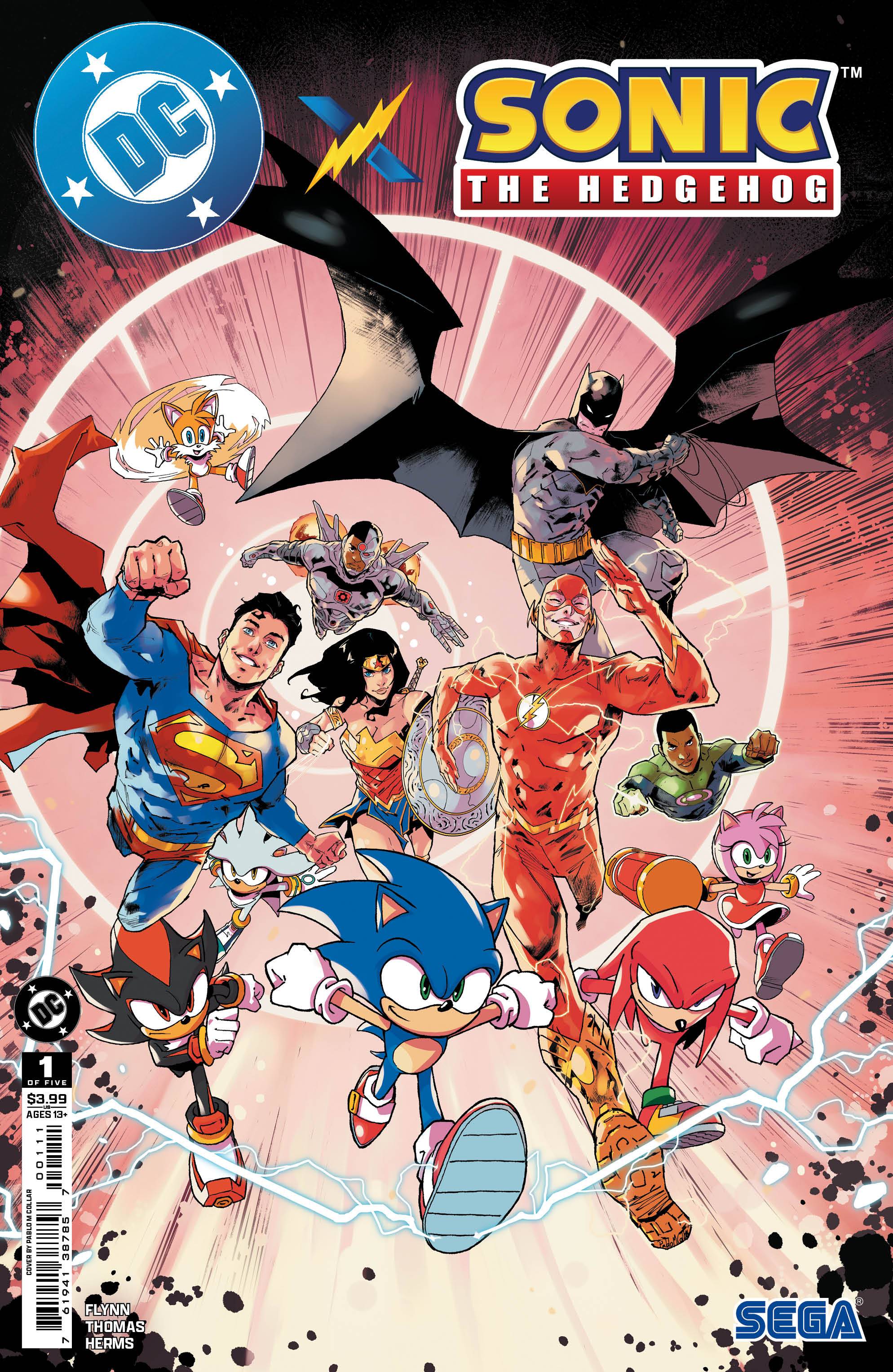 Preview of DC and Sonic team-up