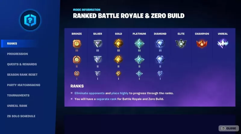 Fortnite Mobile Ranking Guide – All Ranks, Rewards, and Strategies