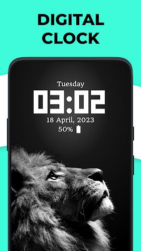 Live Clock wallpaper app Schermafbeelding 1