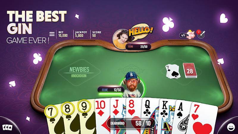 Gin Rummy Extra - Online Rummy Ảnh chụp màn hình 0