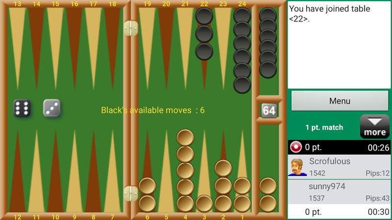 Backgammon Club 스크린샷 1