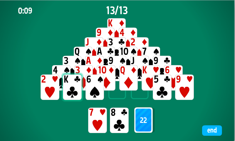 Pyramid Solitaire HD card game Zrzut ekranu 1