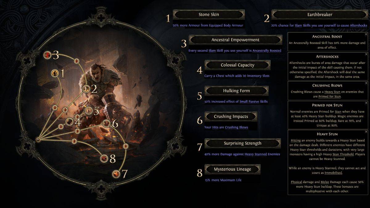 Warrior Titan Ascendancy Skill Tree