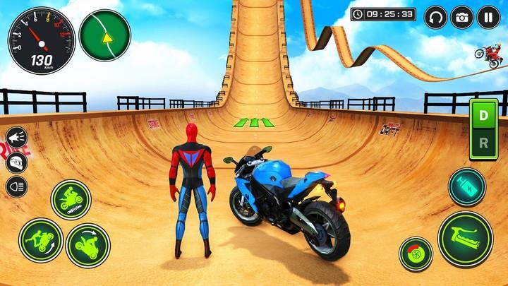 Superhero Bike Stunt Games GT Captura de tela 2