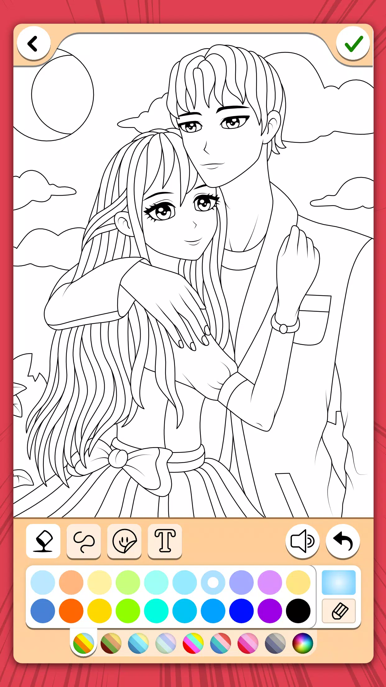 Manga Coloring Book Скриншот 2