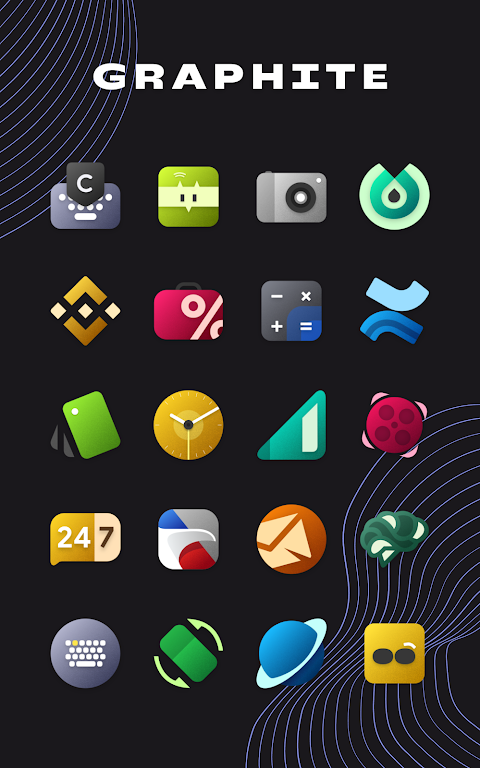 Graphite Icon Pack Mod應用截圖第1張