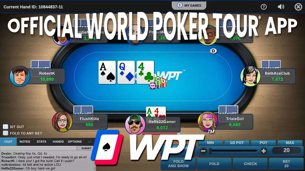ClubWPT: Free Poker, Casino Captura de tela 0
