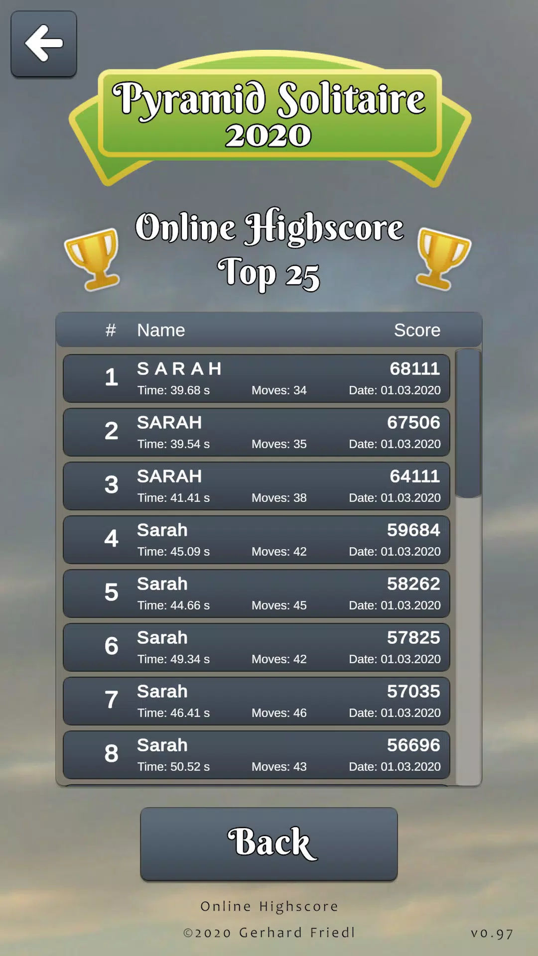 Pyramid Solitaire Card Game Capture d'écran 3