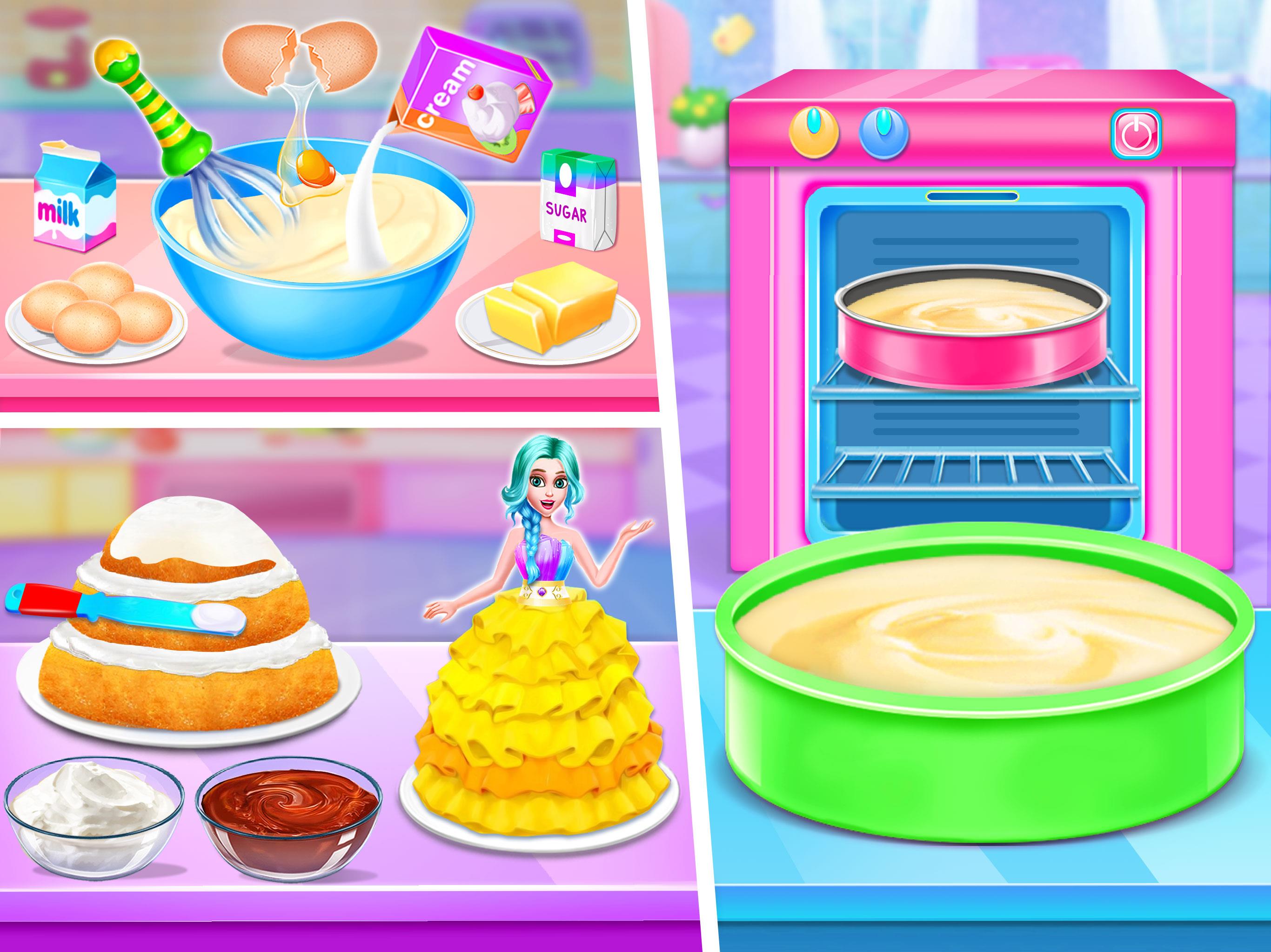 Doll House Cake Maker Game Ekran Görüntüsü 1