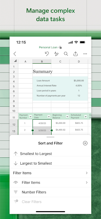 Microsoft Excel:電子表格