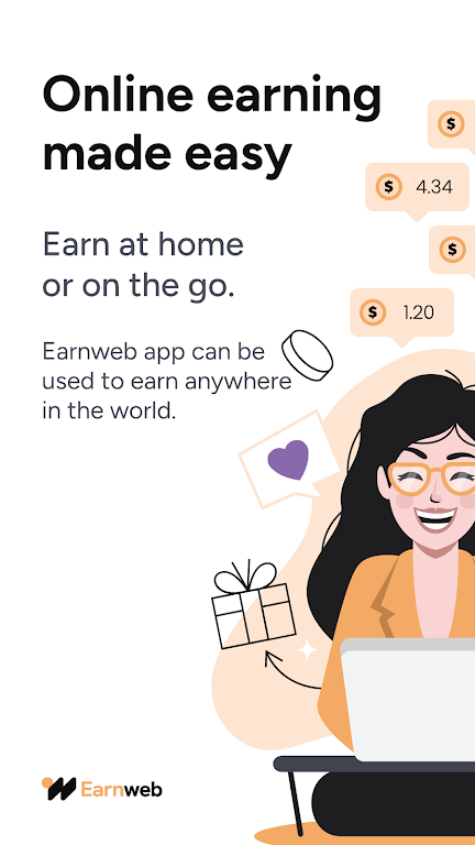 Schermata Earnweb: Earning app & website 0