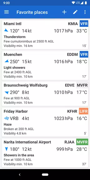 Schermata Avia Weather - METAR & TAF 0