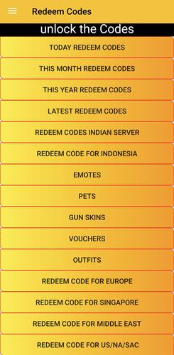 Redeem Codes Captura de tela 0