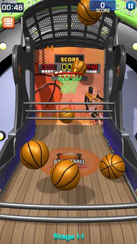 Flick Basketball Stages स्क्रीनशॉट 0