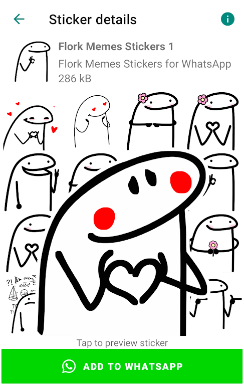Flork memes stickers WASticker Tangkapan skrin 2