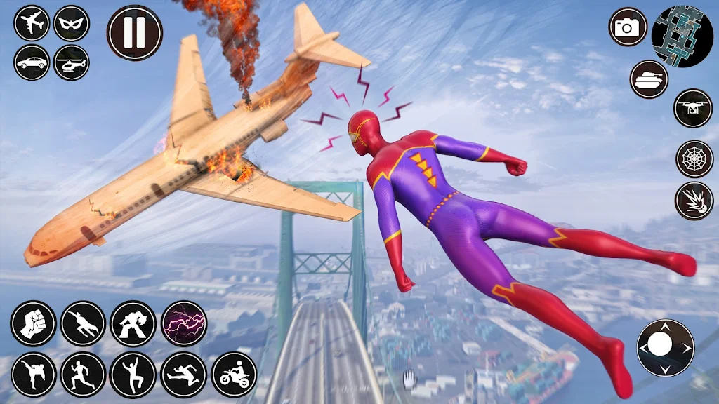 Spider Rope Man Superhero Game スクリーンショット 0