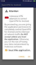 Indonesia VPN - for OpenVPN স্ক্রিনশট 2