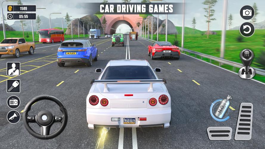 Real Highway Car Racing Games स्क्रीनशॉट 0