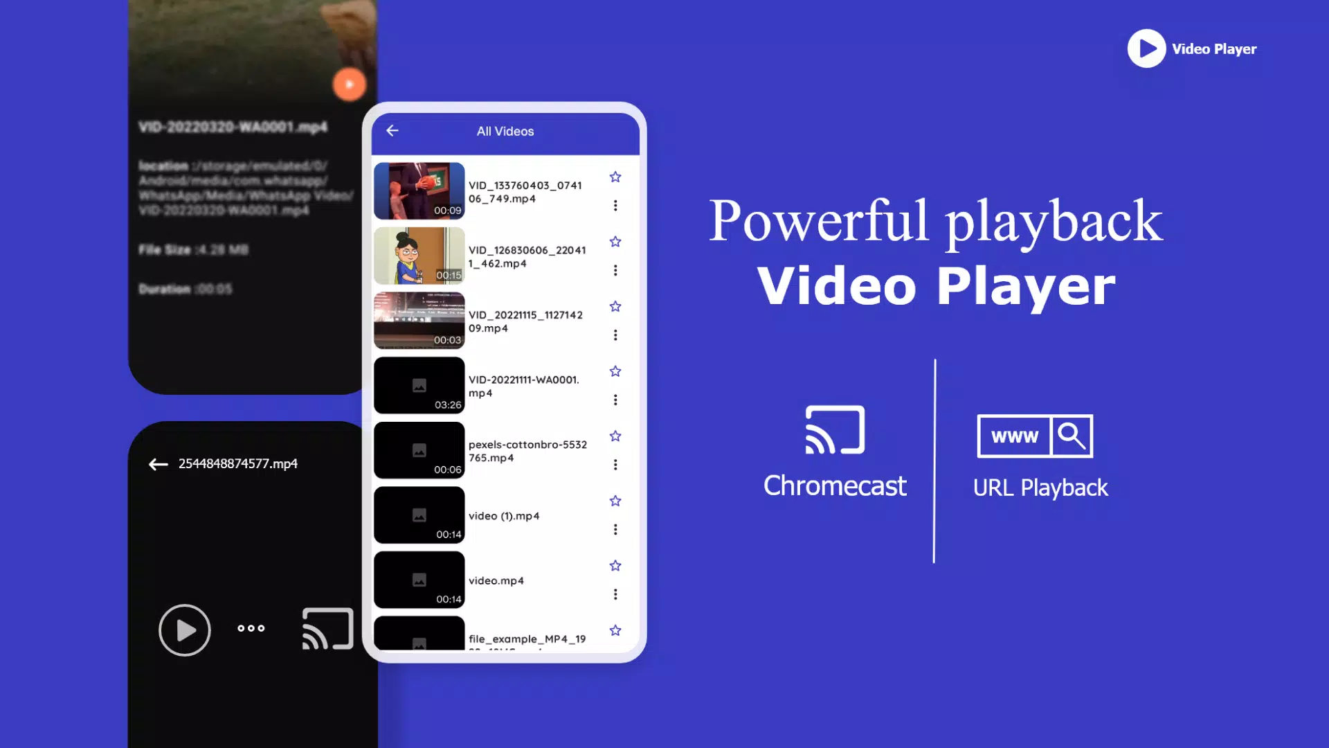 Video Player ဖန်သားပြင်ဓာတ်ပုံ 0