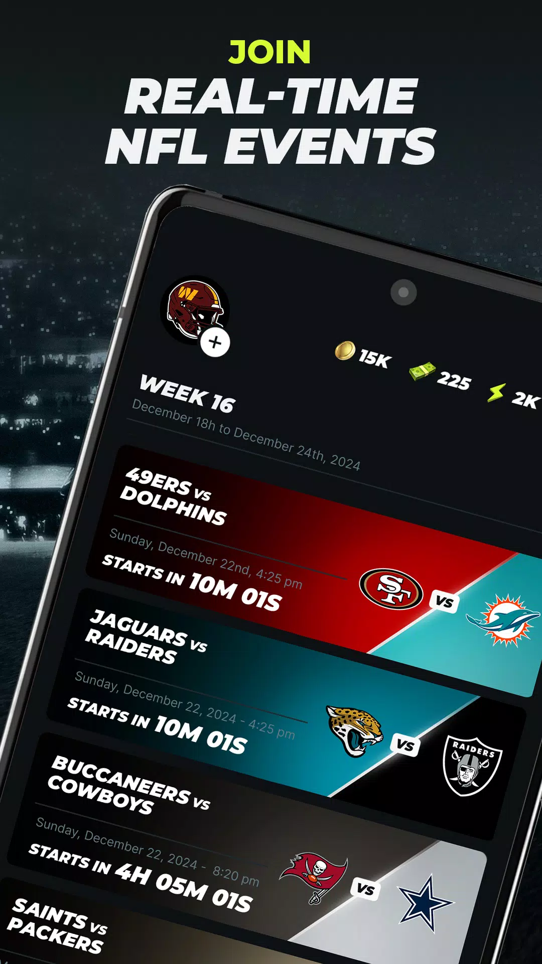 NFL Primetime Fantasy Ekran Görüntüsü 2
