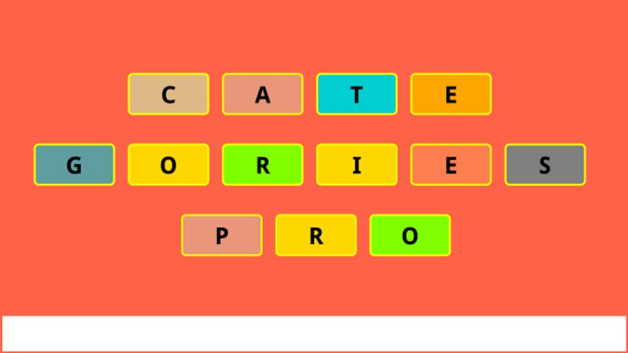 Schermata CATEGORIES PRO 0