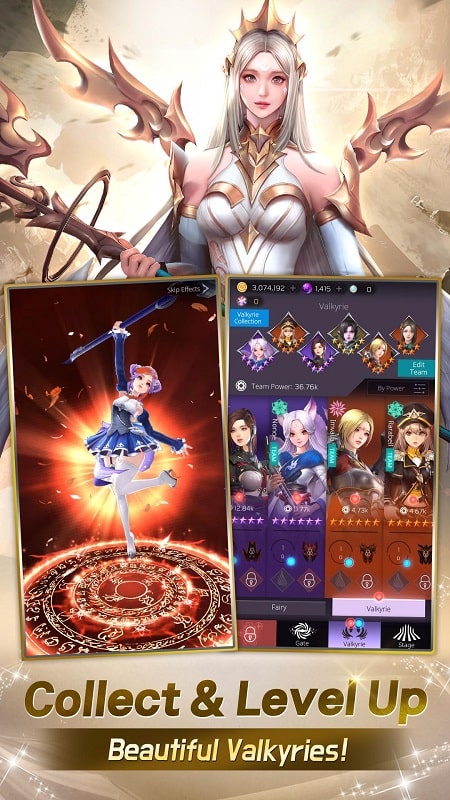 Valkyrie Rush: Idle & Merge Скриншот 1