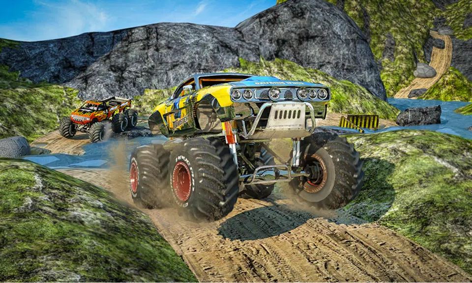 Monster 4x4 Offroad Jeep Stunt Racing 2019 ภาพหน้าจอ 1