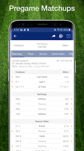Football NFL 2017 Schedule, Live Scores, & Stats Capture d'écran 0