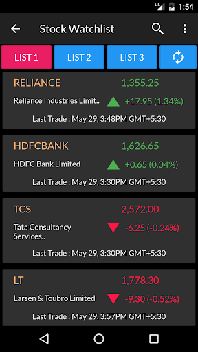 NSE BSE Indian Stock Quotes - Live Market Prices Captura de pantalla 3