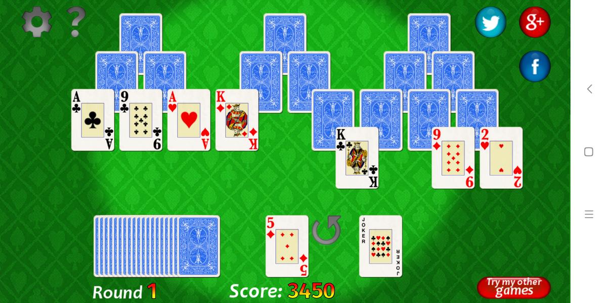 Vegas Solitaire TriPeaks Tangkapan skrin 1