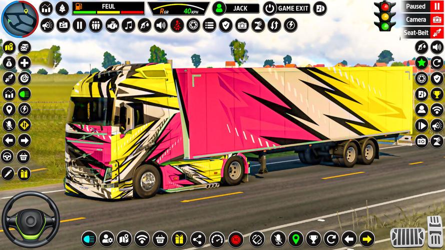 US Truck Driving 3D Truck Game スクリーンショット 3