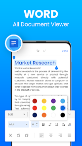 Docx Reader - PDF, XLSX, PPTX スクリーンショット 0