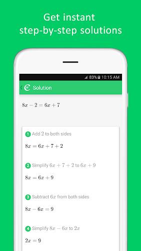 Schermata Cymath - Math Problem Solver 1